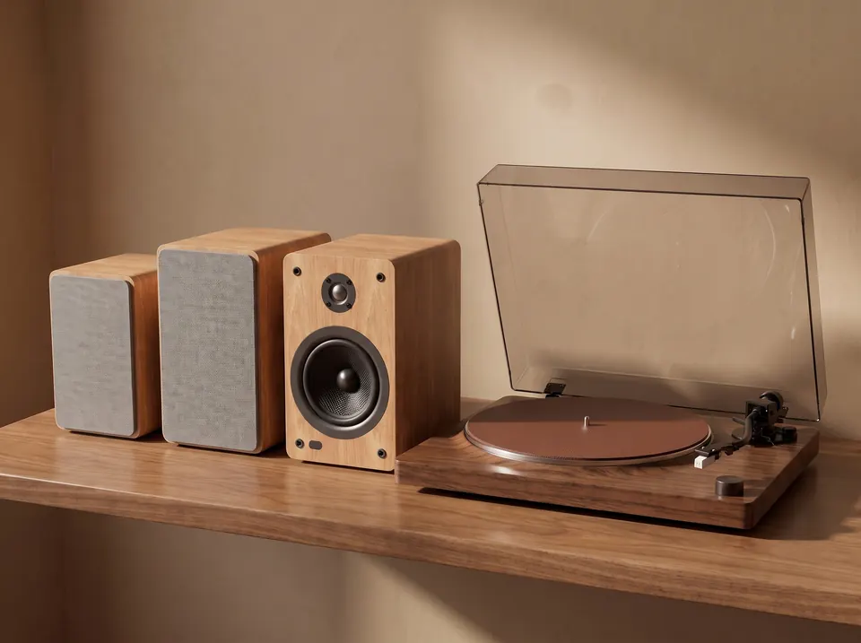 YE-B342 · YE-B343 · YE-B344 — Powered Bookshelf Speakers